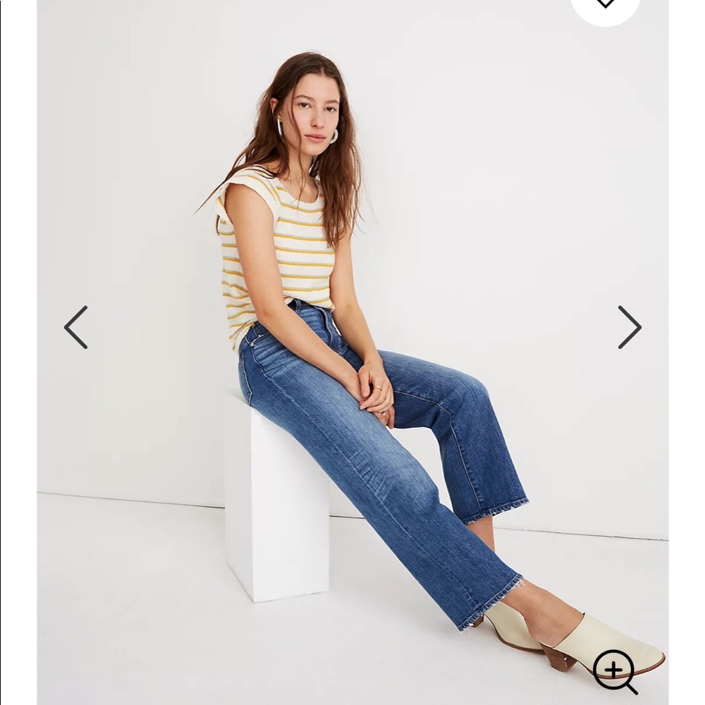 Madewell Slim Wide Leg Jean - Garrett Wash Size 31